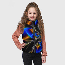 Детский жилет Neon vanguard pattern Fashion 2023, цвет: 3D-светло-серый — фото 2