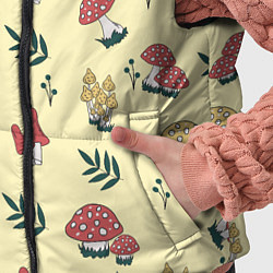 Детский жилет Mushroom, грибы- грибочки, цвет: 3D-красный — фото 2