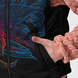 Детский жилет Радужные цветы, цвет: 3D-черный — фото 2