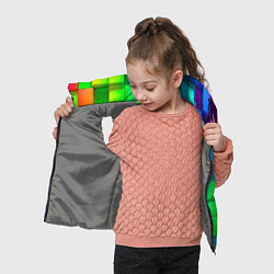 Детский жилет РАЗНОЦВЕТНЫЕ КУБИКИ MULTICOLORED CUBES, цвет: 3D-светло-серый — фото 2