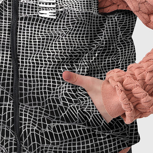 Детский жилет Мятая сетчатая ткань Crumpled Mesh Fabric / 3D-Светло-серый – фото 5