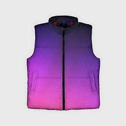 Детский жилет Розовофиолетовый градиент, цвет: 3D-красный