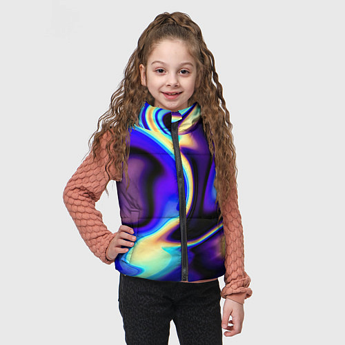 Детский жилет Цветовая абстракция / 3D-Красный – фото 3