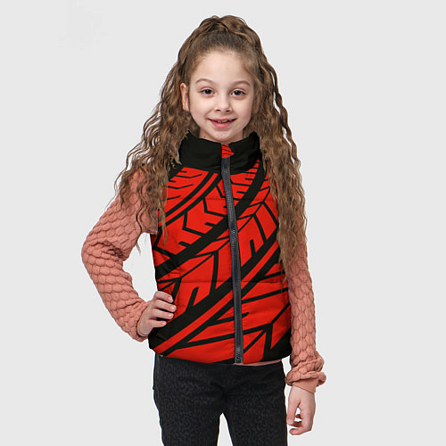 Детский жилет След авто / 3D-Черный – фото 3