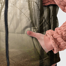 Детский жилет Туманный лес на восходе, цвет: 3D-черный — фото 2