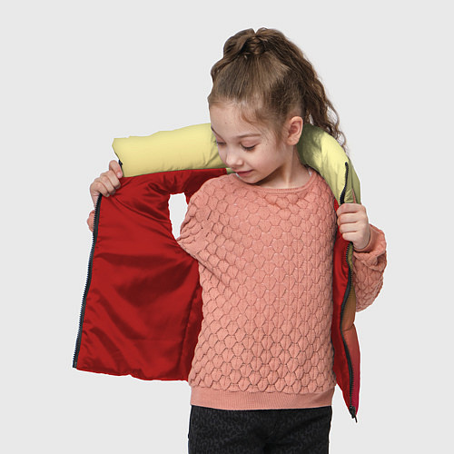 Детский жилет Красно-желтый градиент / 3D-Красный – фото 4