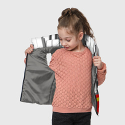 Детский жилет Клавиши фортепиано как картошка фри, цвет: 3D-светло-серый — фото 2