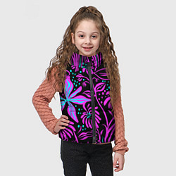 Детский жилет Цветочная композиция Fashion trend, цвет: 3D-светло-серый — фото 2