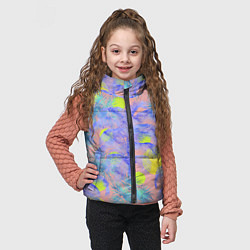 Детский жилет Пальмы и Солнце Летом На Море, цвет: 3D-черный — фото 2