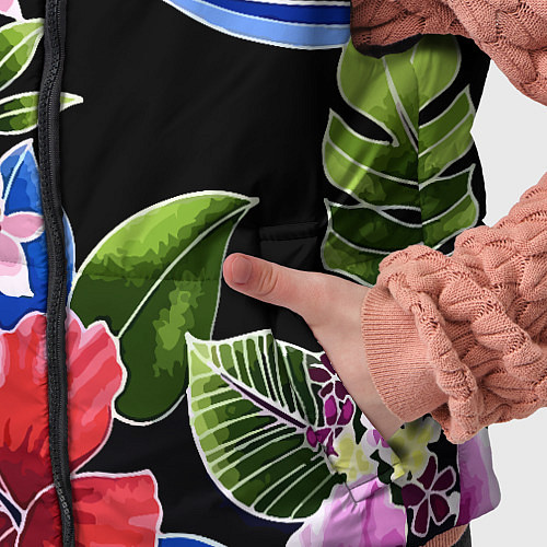 Детский жилет Floral vanguard composition Летняя ночь Fashion tr / 3D-Светло-серый – фото 5