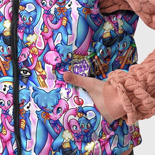 Детский жилет POPPY PLAYTIME HAGGY WAGGY AND KISSY MISSY LOVE / 3D-Светло-серый – фото 5