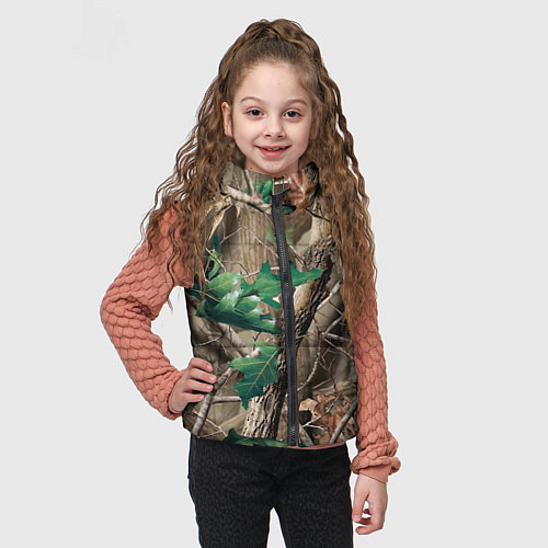 Детский жилет КАМУФЛЯЖ ЛЕСНОЙ / 3D-Светло-серый – фото 3