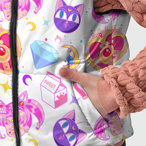 Детский жилет Сейлор Мун Sailor Moon / 3D-Светло-серый – фото 5
