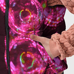 Детский жилет Неоновые сюрреалистичные пузыри - Розовый, цвет: 3D-светло-серый — фото 2