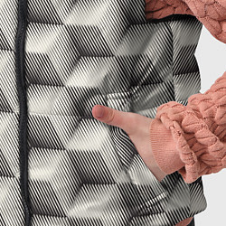 Детский жилет 3D Куб Оптическая иллюзия 3D Cube, цвет: 3D-светло-серый — фото 2