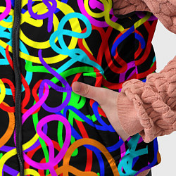 Детский жилет Неоновый беспорядок, цвет: 3D-черный — фото 2