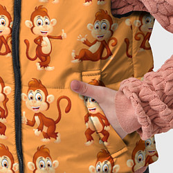 Детский жилет Funny monkeys, цвет: 3D-черный — фото 2