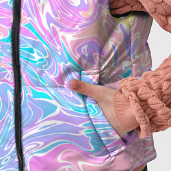 Детский жилет Liquid holographic waves, цвет: 3D-черный — фото 2