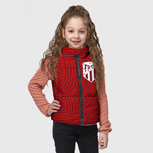 Детский жилет Atletico Madrid отпечатки / 3D-Черный – фото 3