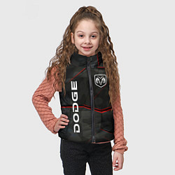 Детский жилет Dodge абстракция спорт, цвет: 3D-черный — фото 2