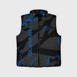 Детский жилет Subaru - следы шин, цвет: 3D-светло-серый