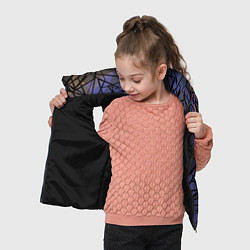 Детский жилет Blue with black stripes pattern, цвет: 3D-черный — фото 2