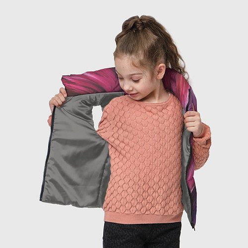 Детский жилет Текстура буря красок / 3D-Светло-серый – фото 4