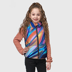 Детский жилет Радужные переливы, цвет: 3D-светло-серый — фото 2