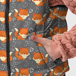 Детский жилет Веселые лисички, цвет: 3D-светло-серый — фото 2