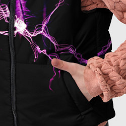 Детский жилет Сверкающая молния во тьме, цвет: 3D-светло-серый — фото 2