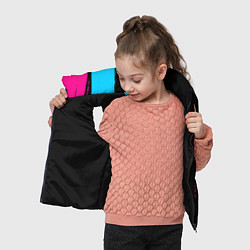 Детский жилет Suzuki - neon gradient: по-вертикали, цвет: 3D-черный — фото 2