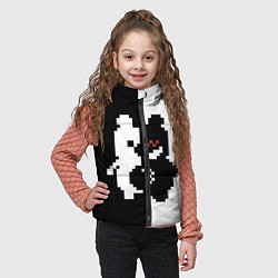 Детский жилет Monokuma pixel, цвет: 3D-черный — фото 2
