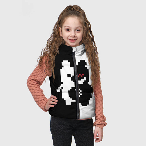 Детский жилет Monokuma pixel / 3D-Черный – фото 3