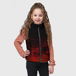 Детский жилет Черный однотонный и гранжевый красный, цвет: 3D-светло-серый — фото 2