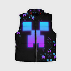 Детский жилет Minecraft градиент, цвет: 3D-красный