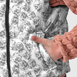 Детский жилет Череп штрихованный, цвет: 3D-черный — фото 2