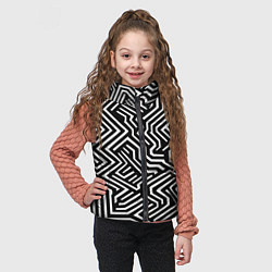 Детский жилет Гипнотические узоры, цвет: 3D-светло-серый — фото 2