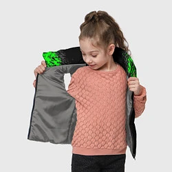 Детский жилет Билли Айлиш зелёная краска, цвет: 3D-светло-серый — фото 2