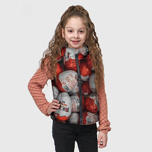 Детский жилет Фон из киндер сюрприз / 3D-Черный – фото 3