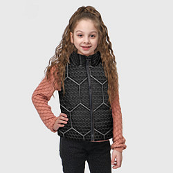 Детский жилет Стальные соты, цвет: 3D-черный — фото 2