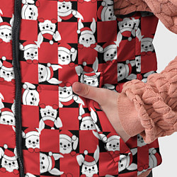 Детский жилет Кролики в красных шапках, цвет: 3D-красный — фото 2