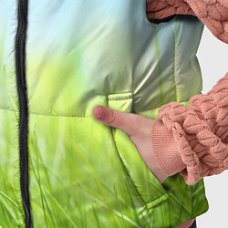 Детский жилет Зелень и небо, цвет: 3D-черный — фото 2