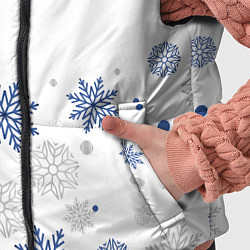 Детский жилет Новогодние Снежинки - Белый, цвет: 3D-светло-серый — фото 2