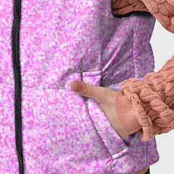 Детский жилет Текстура розовый зернистый, цвет: 3D-черный — фото 2