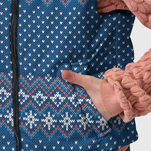 Детский жилет Вязанный стиль - классика / 3D-Светло-серый – фото 5