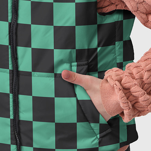 Детский жилет Танджиро Камадо клинок рассекающий демонов кимоно / 3D-Светло-серый – фото 5