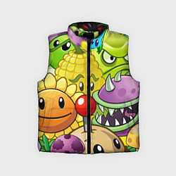 Детский жилет Растения против зомби, цвет: 3D-черный