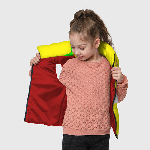 Детский жилет Куртка Дэвида Мартинеса - Cyberpunk / 3D-Красный – фото 4