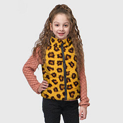 Детский жилет Текстура леопарда, цвет: 3D-черный — фото 2