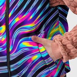 Детский жилет Голографические полосы, цвет: 3D-красный — фото 2